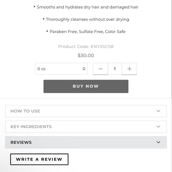 NIB ECRU Sea Clean Shampoo Full Size 8 fl oz- BOX HAS DAMAGE- bottle dent - Picture 10 of 10